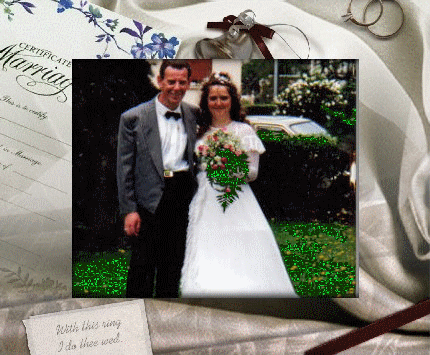 le jour de notre mariage il y a 12 ans
