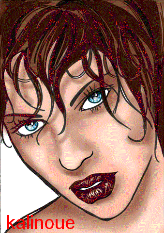 femme rouge
