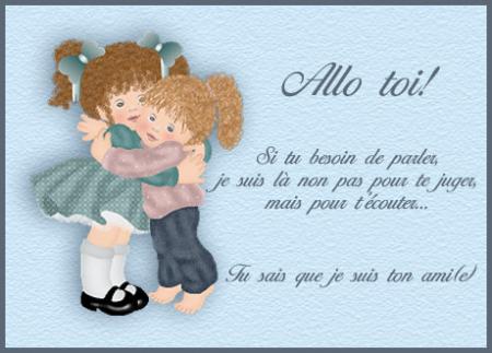 je serait toujour la pour toi mon coeur t'écoute